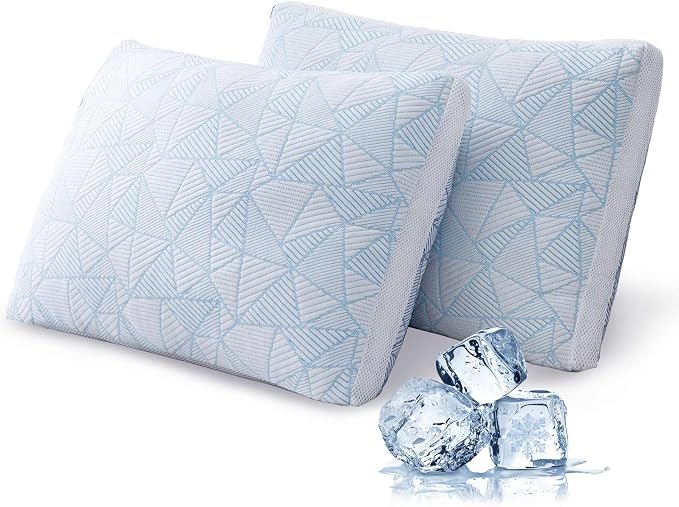Cotelovo Shredded Memory Foam Cooling Soft Bamboo Viscose Pillows Adjustable by Unknown