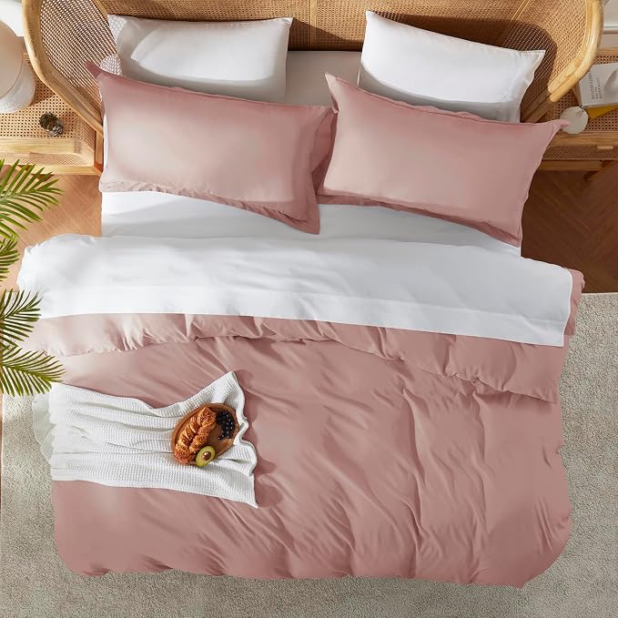 Nestl Blush Pink Duvet Cover King Size - Image 5