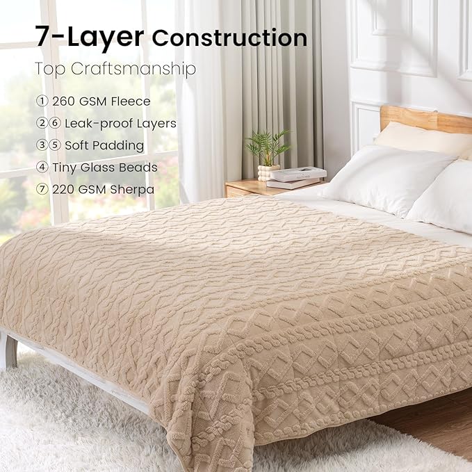 Weighted Blanket Full Size, Adult Weighted Blankets 15lbs - Image 6