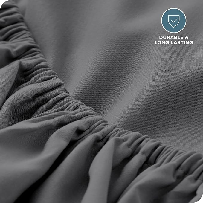 Bare Home Fitted Bottom Sheet King Size - Image 5