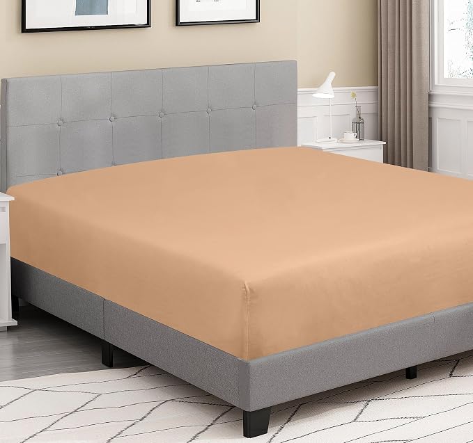 ROYALE LINENS 300 Thread Count 100% Long Staple Combed Cotton Fitted Sheet Twin - Image 4