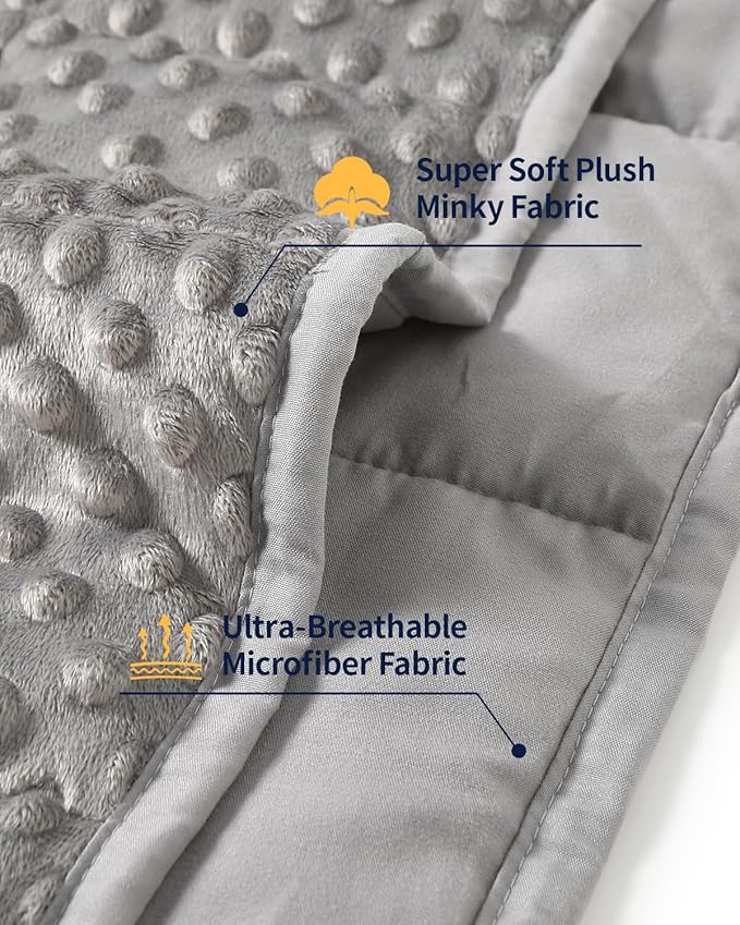 Mr. Sandman Weighted Blanket for Adults Queen Size 15 lbs, Soft Cooling Heavy - Image 3