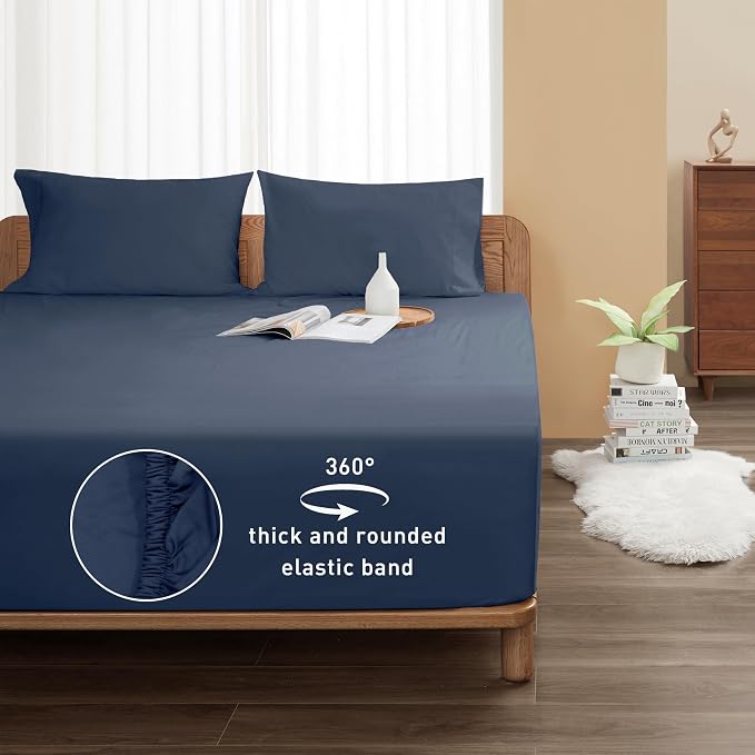 Sunflower Queen Fitted Sheet, 1-Piece Extra Deep Pocket Fitted Bottom Sheet 22" - Image 2