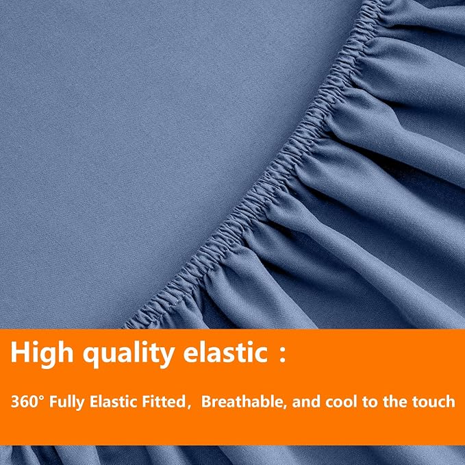 TAIMIT Slate Blue Full Size Comforter Set - Image 6