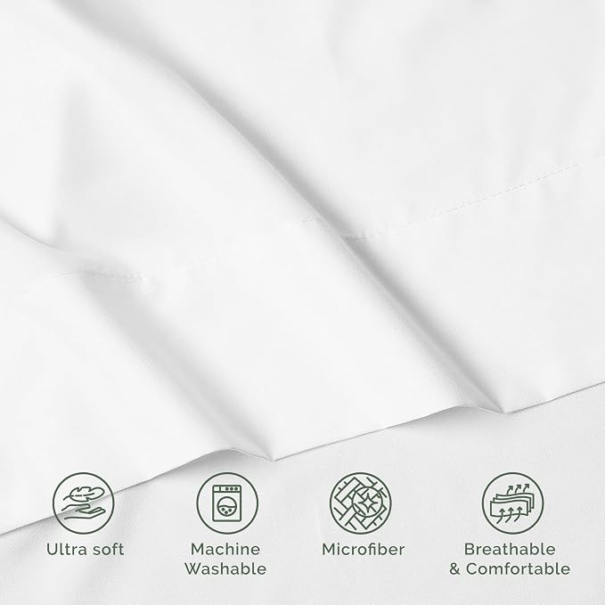 Luxury Flat Sheet on Amazon Elegant Comfort Wrinkle-Free 1500 Premier Hotel - Image 8