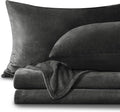 BEDELITE Flannel Sheets Full Size Dark Gray by BEDELITE