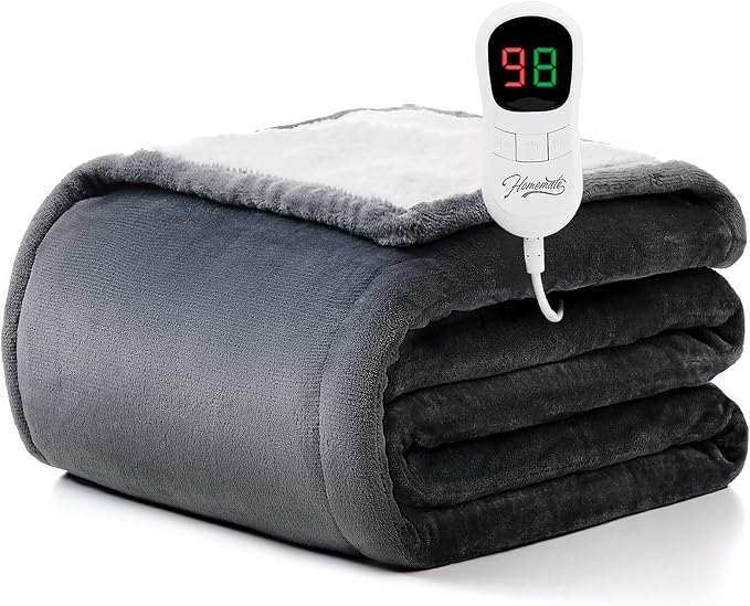 Homemate Heated Blanket Electric Throw by Homemate