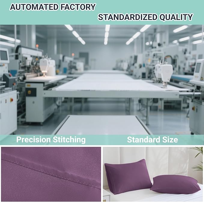 ZPECC Pillow Cases King Size Set of 12, 20x36 Envelope Closure Pillowcases - Image 4