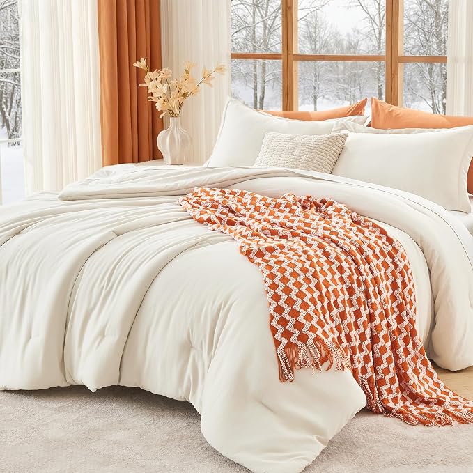 MUXHOMO California King Comforter Set, All Season Ultra Soft Down Alternative by MUXHOMO