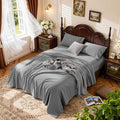 LBRO2M 100% Cotton Sheets Set Deep Pocket 19", 1000 Thread Count King Size 4 by LBRO2MBedding
