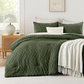 Andency Olive Green Twin/Twin XL Comforter Set, Twin Bed Boho Soft Warm Cute by Andency