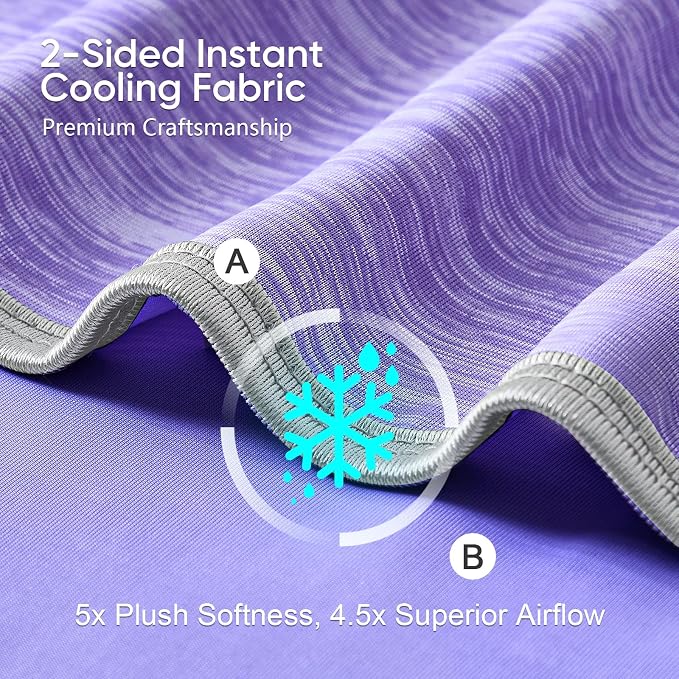 KMUSET Cooling Blanket King Size, Double Sided Summer Cooling Blankets - Image 3
