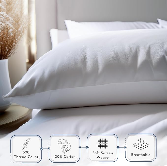 California Design Den Heirloom Soft, Smooth & Thick Certified 800 Thread Count - Image 8