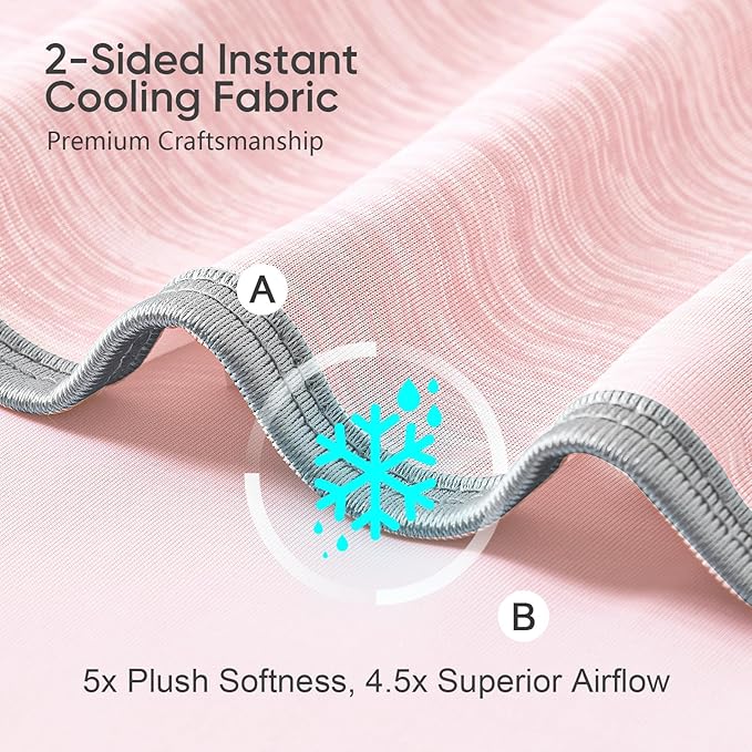KMUSET Cooling Blanket Twin, Double Sided Summer Cooling Blankets - Image 3