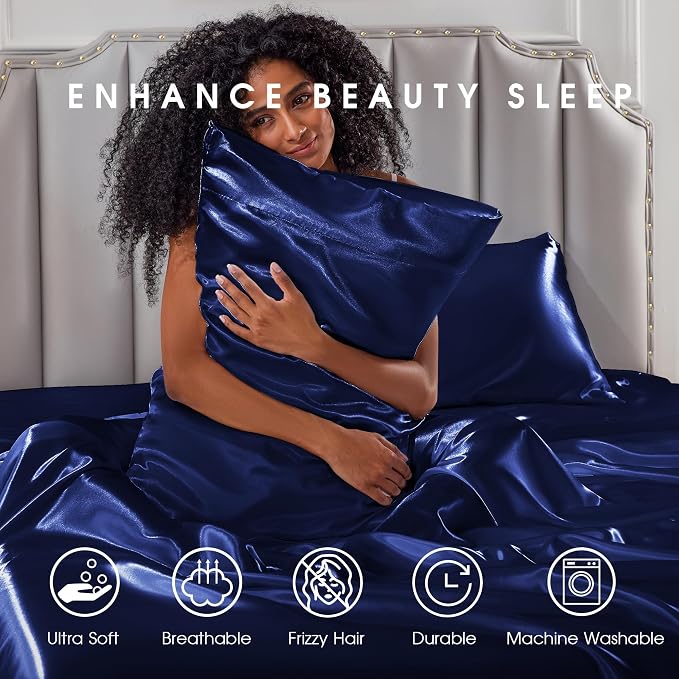FreshCulture Satin Sheets King Size - Image 7