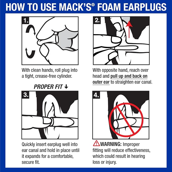 Mack's Slim Fit Soft Foam Earplugs, 50 Pair - Image 8