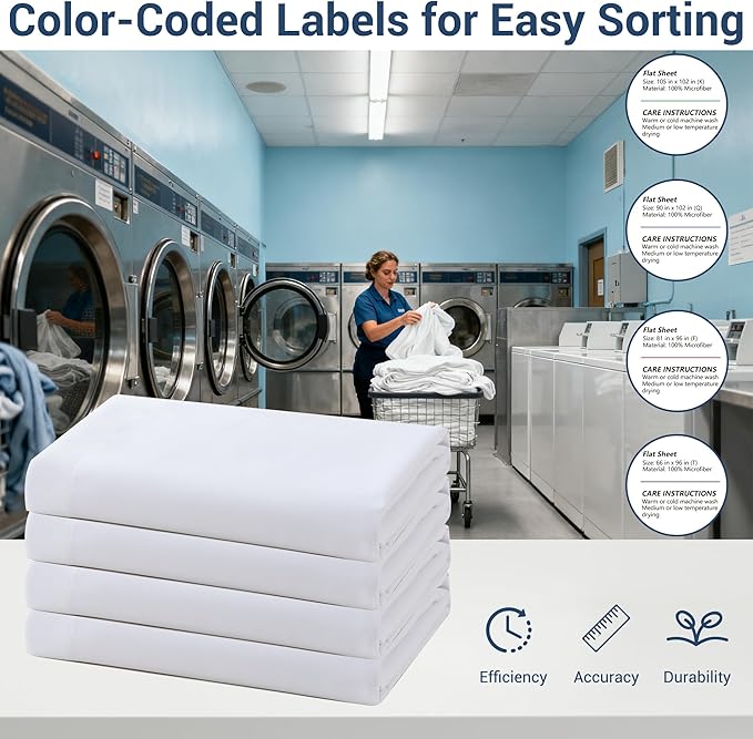 King Flat Sheet Only, 1 Pack White Top Bed Sheets, Soft Breathable Brushed - Image 3
