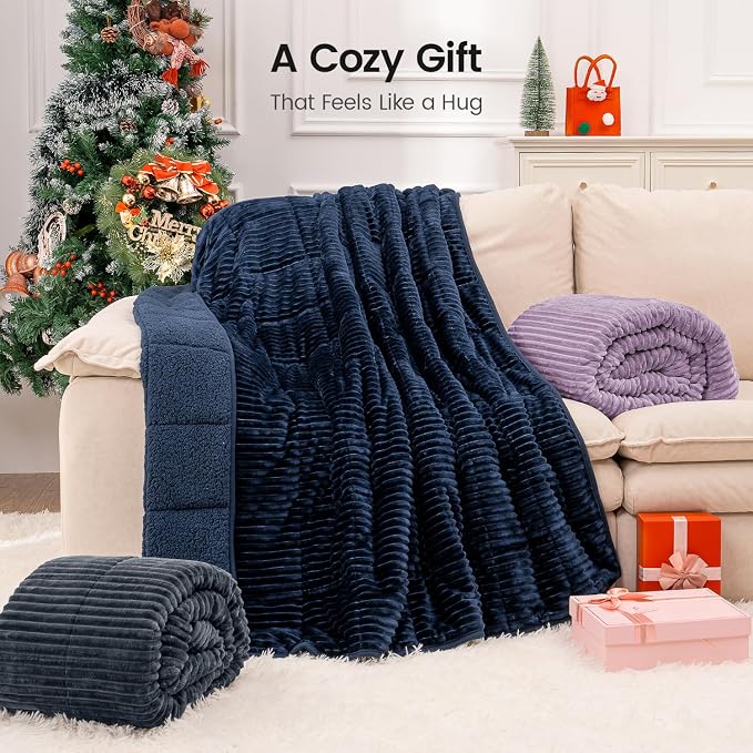 Sherpa Fleece Weighted Blanket - Image 8