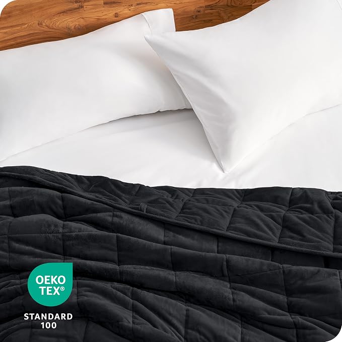 Bare Home Weighted Blanket Full or Queen Size 12lb - Image 7