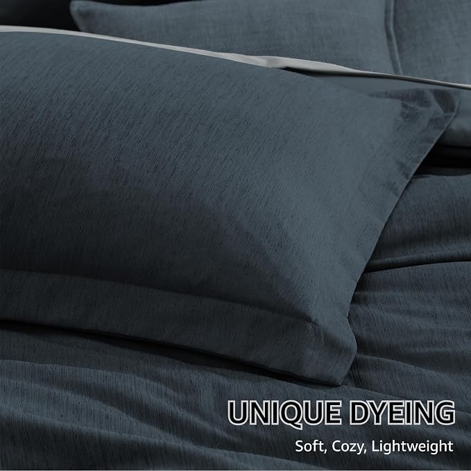 Monbix King Size Comforter Set, King Comforter Set 7 Pieces, Cationic Dyeing - Image 6