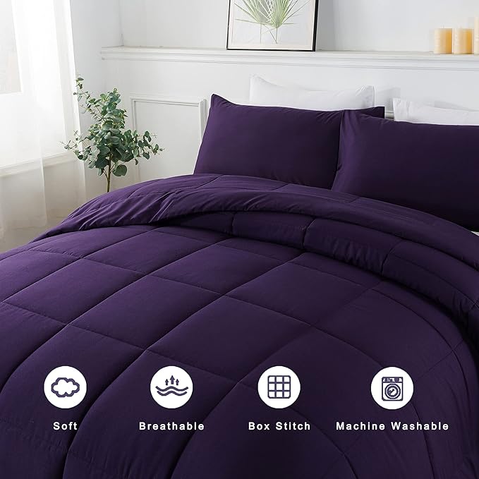 DOWNCOOL Twin Comforter Set -All Season Bedding Comforters Sets - Image 3