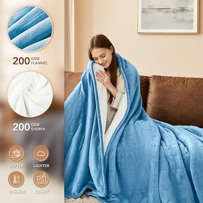 Homemate Heated Blanket Electric Throw - Image 2