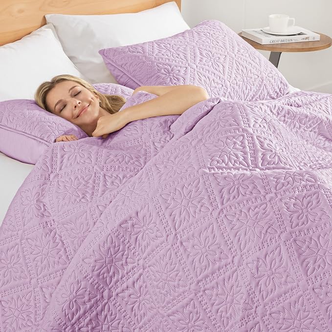 Exclusivo Mezcla Twin Quilt Bedding Set, Lightweight Soft Bedspreads Coverlets - Image 4
