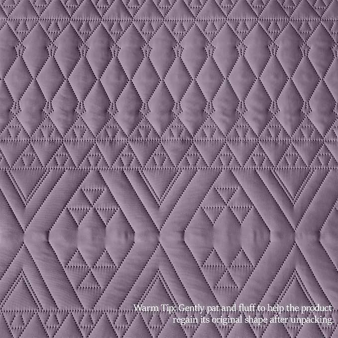 akkialla Full/Queen Quilt Set, Boho Geometric Pattern, Soft All-Season Bedding - Image 8