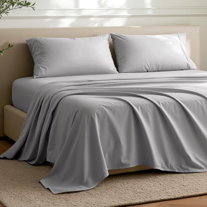Bare Home Queen Flat Sheet - Image 2