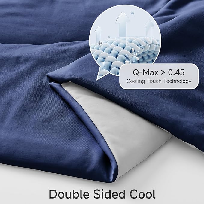 HOMFINE Cooling Comforter Japanese Double-Sided Cold Tech Fabric Cooling Blanket - Image 3