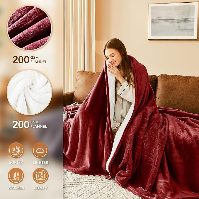 Homemate Electric Heated Blanket Queen - Image 3
