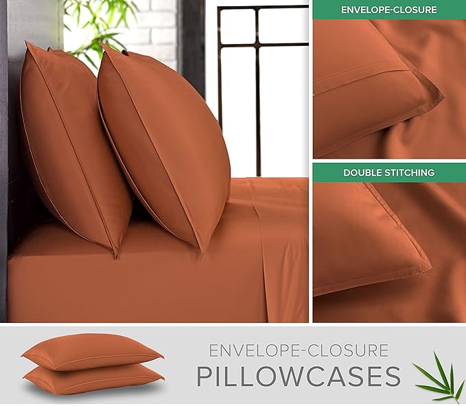 Pure Bamboo Split King Sheets, Genuine 100% Organic Viscose Derived from Bamboo - Image 3