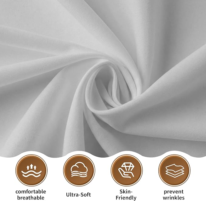 HBHLFZ Twin XL Flat Sheets Only 2 Pack - Image 5
