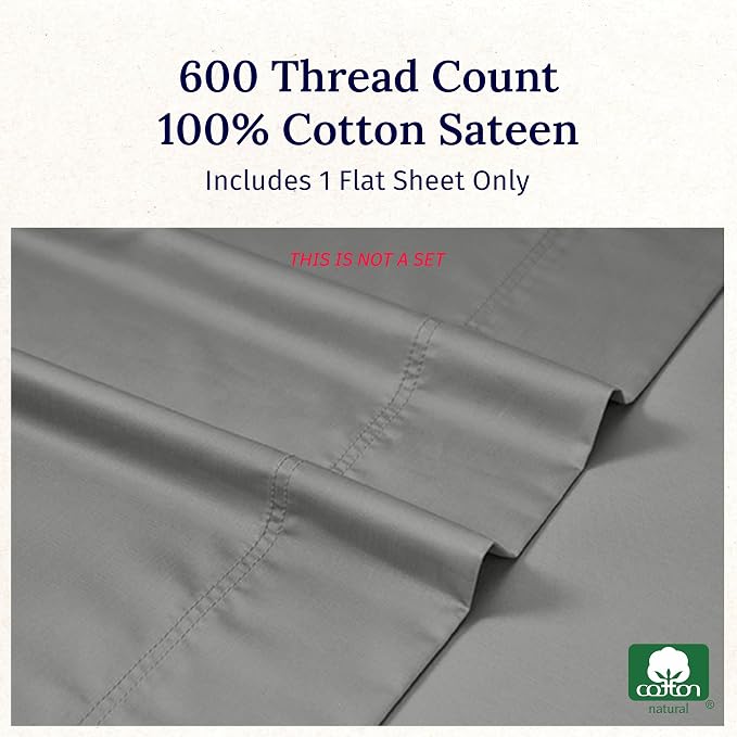 100% Natural Cotton Flat Sheet - Image 5