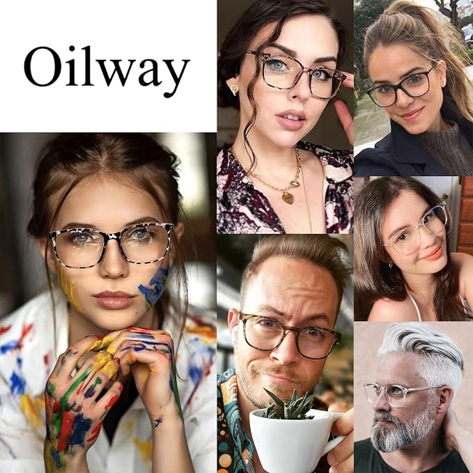 Oilway Blue-Light Blocking Glasses Computer Reading/Gaming/TV/Phones Glasses - Image 2