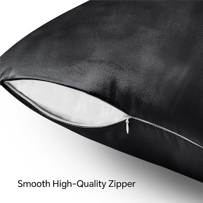 BEDELITE Satin Pillowcase with Zipper, Super Soft and Cooling Similar to Silk - Image 5