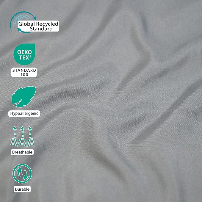 ZPECC Bulk Flat Sheets Only King Size 6 Pack, Easy Sort Top Bed Sheet by - Image 4