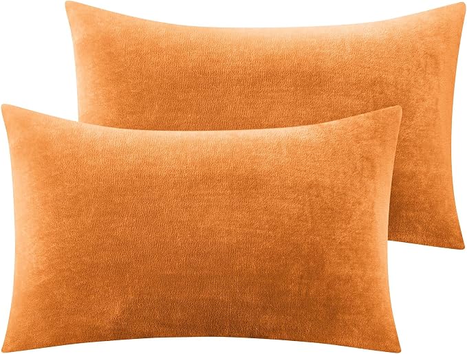 BEDELITE Flannel King Size Pillow Cases Set of 2, Super Soft Fleece Pillowcases by BEDELITE