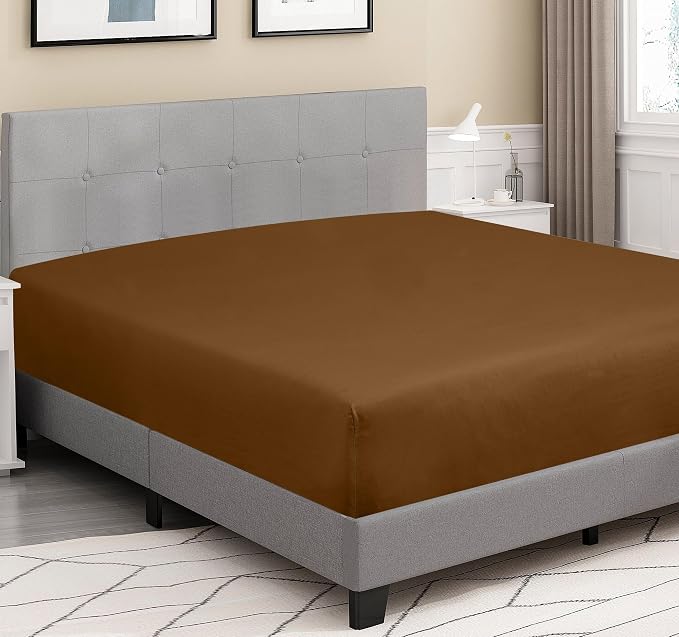 ROYALE LINENS 300 Thread Count 100% Long Staple Combed Cotton Fitted Sheet Twin - Image 4