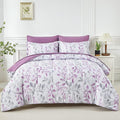 Yogeneg Botanical King Szie Comforter Set 7 PCS Bed in a Bag, Soft Microfiber by YOGENEG