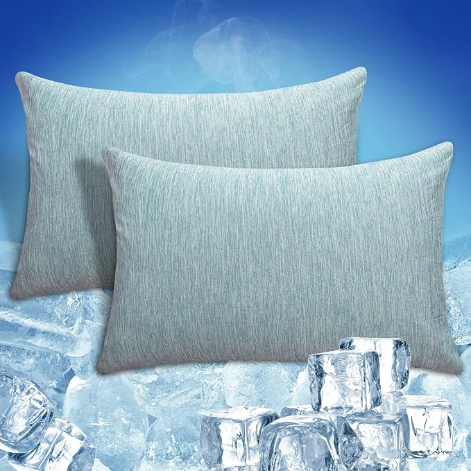 CHOSHOME Cooling Pillow Cases Zipper Pillow Covers Q-Max > 0.45 Zippered by CHOSHOME