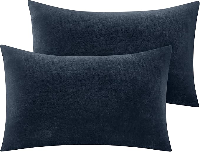 BEDELITE Flannel Pillowcases Standard Set of 2, Super Soft Fleece Pillow Case by BEDELITE