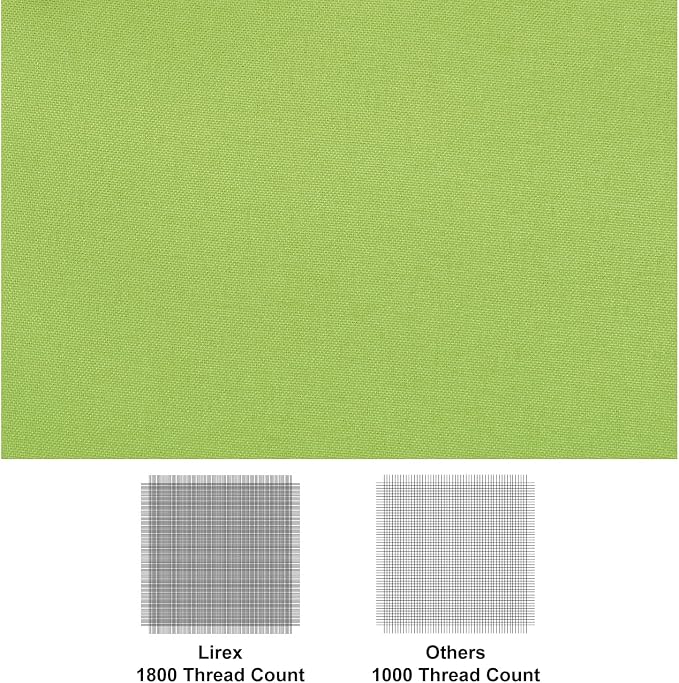 Lirex Bean Green Flat Sheet Twin, Ultra Soft & Breathable Brushed 1800 - Image 2