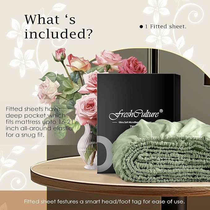 FreshCulture California King Fitted Sheet Only – Premium Hotel-Quality Fitted - Image 5