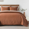 HORIMOTE HOME Burnt Orange Twin Size Quilt Set by HORIMOTEHOME