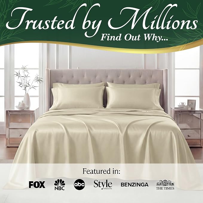 DECOLURE 100% Viscose Derived from Bamboo Sheets King Size - Image 5