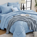 HEVUMYI Light Blue Queen Comforter Set by HEVUMYI