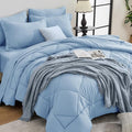HEVUMYI Light Blue Cali-King Comforter Set by HEVUMYI