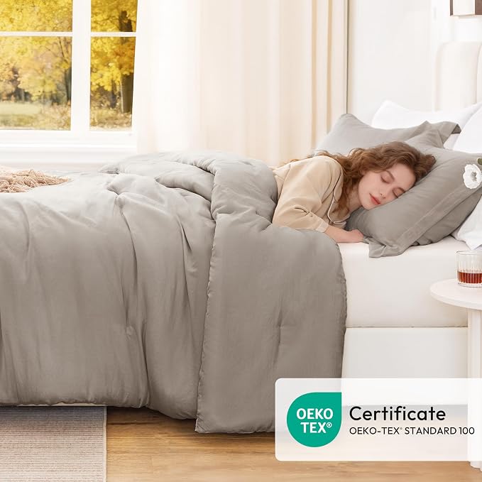 Love's cabin Burlwood Twin/Twin XL Comforter Set, 2-Piece Prewashed Bed Set - Image 4