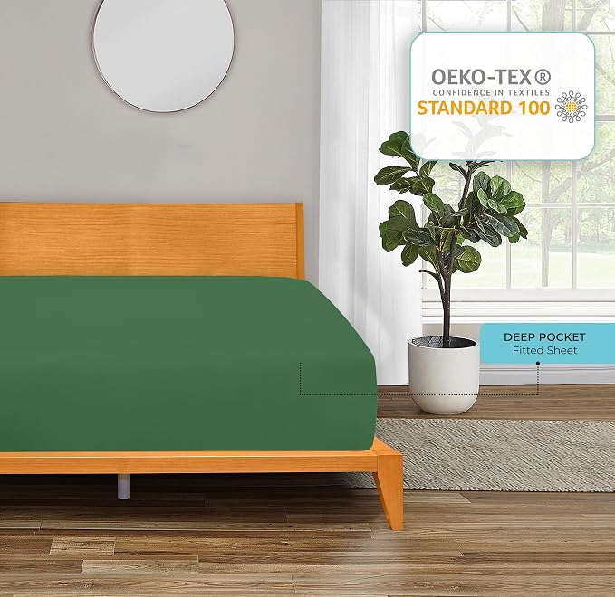 Royale Linens Fitted Sheet Twin - Image 7